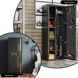 KAER 8-12 Gun safes,Rifle Safe,Gun Safes for Home Rifle and Pistols, Long Gun Safe for Rifle Shotgun for Home,Quick Access Rifle Safes,Adjustable Shelves KAER