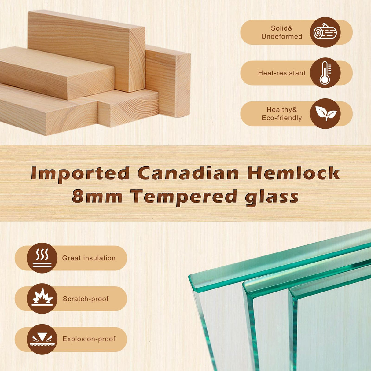 ZONEMEL Full Spectrum Infrared 2 Person Wooden Sauna Room with Recliner, Canadian Hemlock Luxury Indoor Sauna with 10 Heaters, Oxygen Bar, 3400 Watt, Infrared Therapy Wood Dry Heat Sauna, 220V ZONEMEL