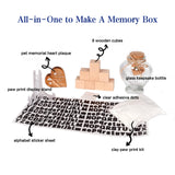 Pet Memorial Shadow Box with Shelves for Loss of Dog Cat Memorial Gifts 4X6 Picture Frame Paw Print Kit Fur Keepsake Heart Plaque Collar Holder and Personalized Blocks Pet Remembrance Sympathy Gift Yongvelin