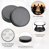 40 Pieces Blank Sublimation Phone Grip Holders Include 40 Collapsible Brackets and Sublimation Aluminum Sheets and Double-Sided Stickers DIY Expanding Finger Stand for Smartphones and Tablets (Black) Frienda