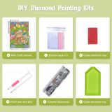 NAIMOER Easter Bunny Diamond Art Kits for Adults - Full Drill Flowers Diamonds Art Kits, DIY 5D Diamonds Art Spring Tulips Diamond Art Kits Craft for Home Wall Decor 30x40cm NAIMOER