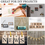 3 Inch Letter Stencils Kit, Alphabet Art Craft Stencils, Reusable Plastic Letters and Numbers Stencil Set for Wood, Wall, Fabric, Rock, Chalkboard, Signage and DIY Art Projects (White, 36 Pcs) HZMM