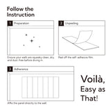 Olanglab Acoustic Wall Panels 6 Pack, 48 x 12 per Acoustic Panels Sound Absorbing, Decorative Sound Panels for Home Studio and Office, Plain Black Olanglab