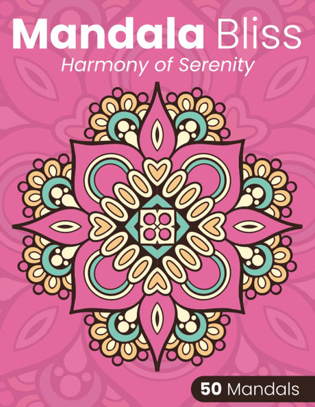 Mandala Bliss for adult and youth - 50 different and creative mandalas: Discover peace through the Harmony of Bliss - captures the essence of the ... 8.5x11.25 inches and it contains 50 mandalas. Majosta