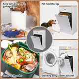 Betterhood Tilt Out Trash Cabinet 10 Gallon Wooden Free Standing Laundry Sorter Cabinet,Recycling Cabinet with Hideaway Drawer,Tilt Out Trash Cabinet Can Bin Kitchen (White) Betterhood