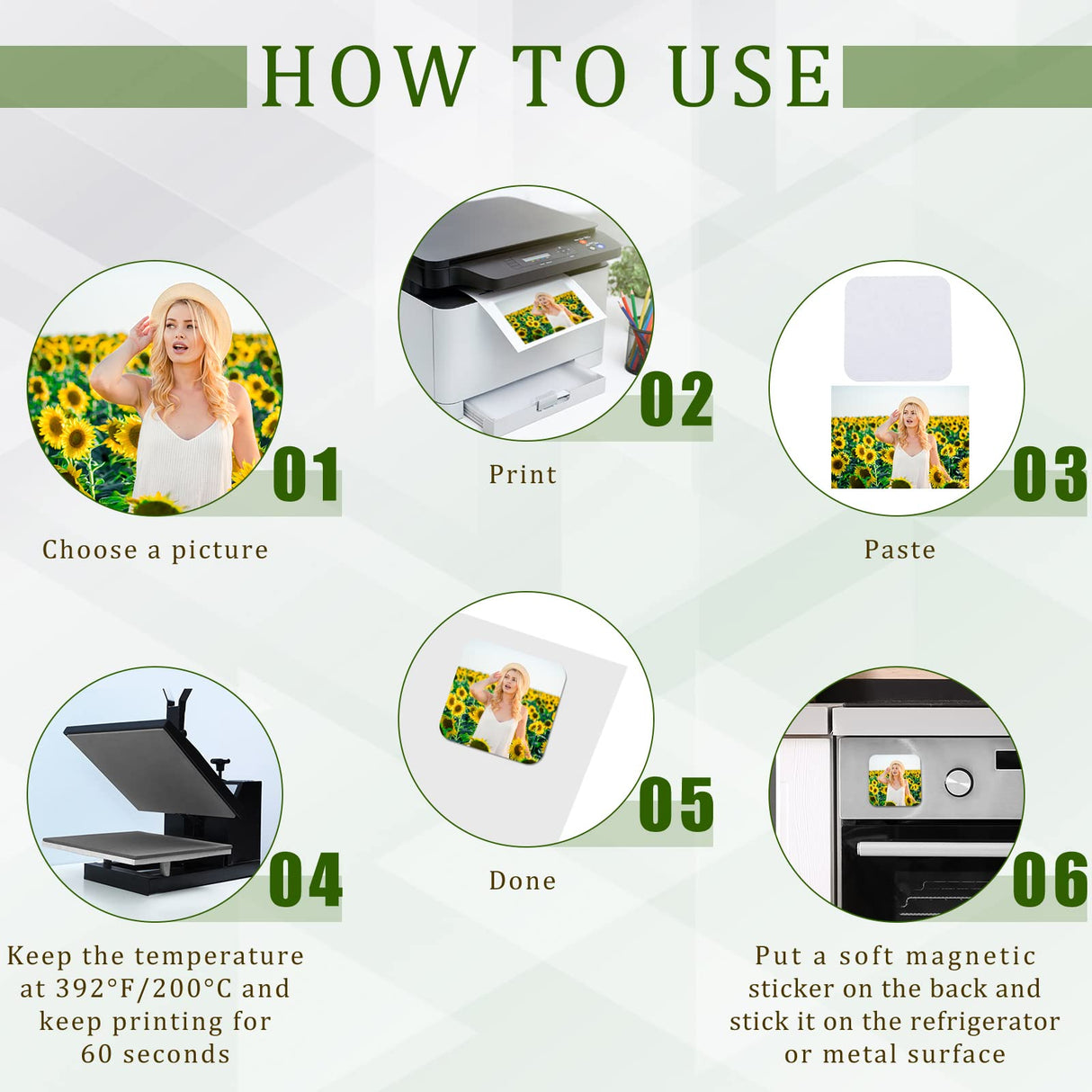 16 Pcs 3 x 3 Inch Sublimation Blank Refrigerator Magnets Sublimation Square Fridge Magnets Sublimation Magnet Blanks MDF Sublimation Blanks DIY Decorative Magnets for Car Home Office Kitchen Wall Flutesan