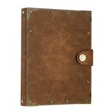 SEEHAN A5 Journal Vintage Binder Journal Notebook 200 Pages, PU Leather Blank Journal Sketchbook A5 Notepads Travel Journal for Writing Drawing SEEHAN