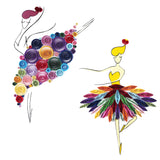 Woohome 48 PCS Paper Quilling Kit, Paper Quilling Making Drawing Design and Papers Quilling Tools for Quilling Art Paper DIY Drawing Handcraft Handmade, Home Decoration Woohome