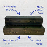 Tiered Bottle Shelf | 2 Tier Liquor Bottle Display | Bar Organization | Display Shelf | Wine Shelf | Bar Display | Kitchen Counter Shelf (24", Black) RBD Home