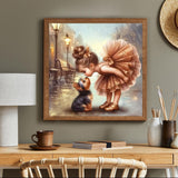 ARPADAMO 3 Pack Diamond Kits for Adults,5D Animal Dog Diamond Painting DIY Diamond Art Girl Kiss Diamond Painting Art Kit for Adult,Round Full Drill Diamonds, Diamond Art Kit for Home Decor-12x12inch ARPADAMO