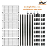 EFINE 5-Shelf Shelving Unit with Shelf Liners Set of 5, Adjustable, Steel Wire Shelves, 150lbs Loading Capacity Per Shelf and Storage for Kitchen and Garage (30W x 14D x 60H) Black Catalina Creations