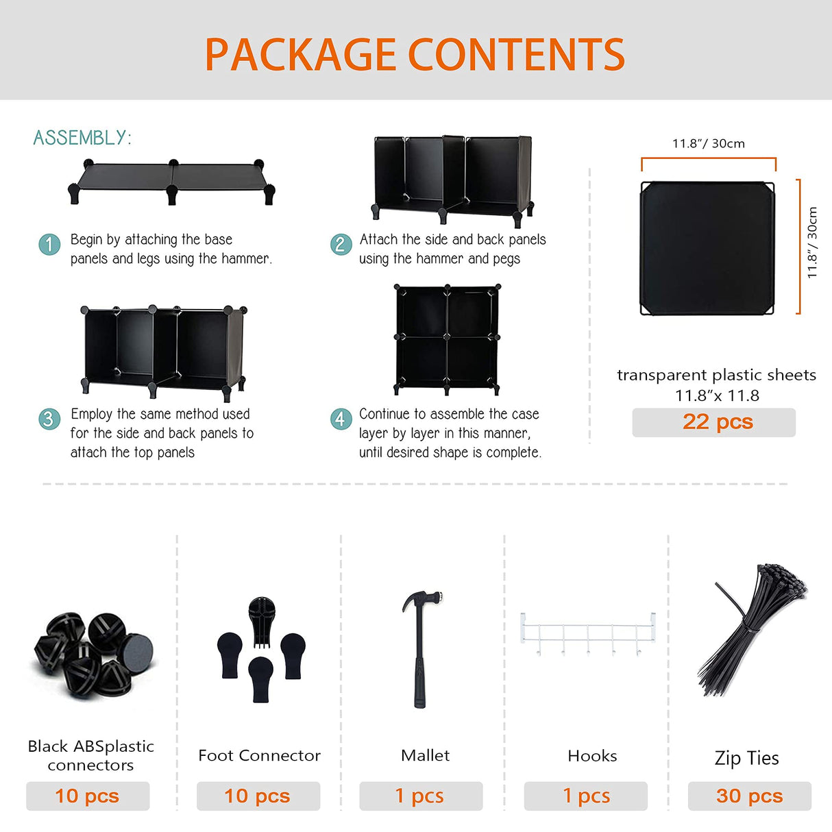 HOMIDEC 6-Cube Storage Organizer, Closet Organizer Storage Cabinet Shelf Bookcase Bookshelf,Storage Cubes Organizer Cabinet for Kids,Closet, Bedroom,Bathroom HOMIDEC