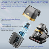 HYNSEN Mattress Vacuum Cleaner, Bed Vacuum Cleaner with UV & Ultrasonic, 16Kpa Suction Handheld Bed Vacuums with High Heating Tech, Effectively Clean Up Bed, Pillows, Sofas, Carpets, 550W HYNSEN