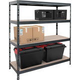 AR Shelving Heavy-Duty Garage Shelving, 4-Shelf Unit, 1000-Lb. Capacity Per Shelf, 60in.W x 24in.D x 70in.H, Model# TR18S410KGIFD9G00 AR Shelving
