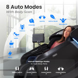 Titan Pro Vigor 4D | Taupe | Full Body Massage Chair | Zero Gravity Reclining | SL Track | Multiple Massage Techniques | Heated Roller | Space Saving | Foot & Calf Massage Titan