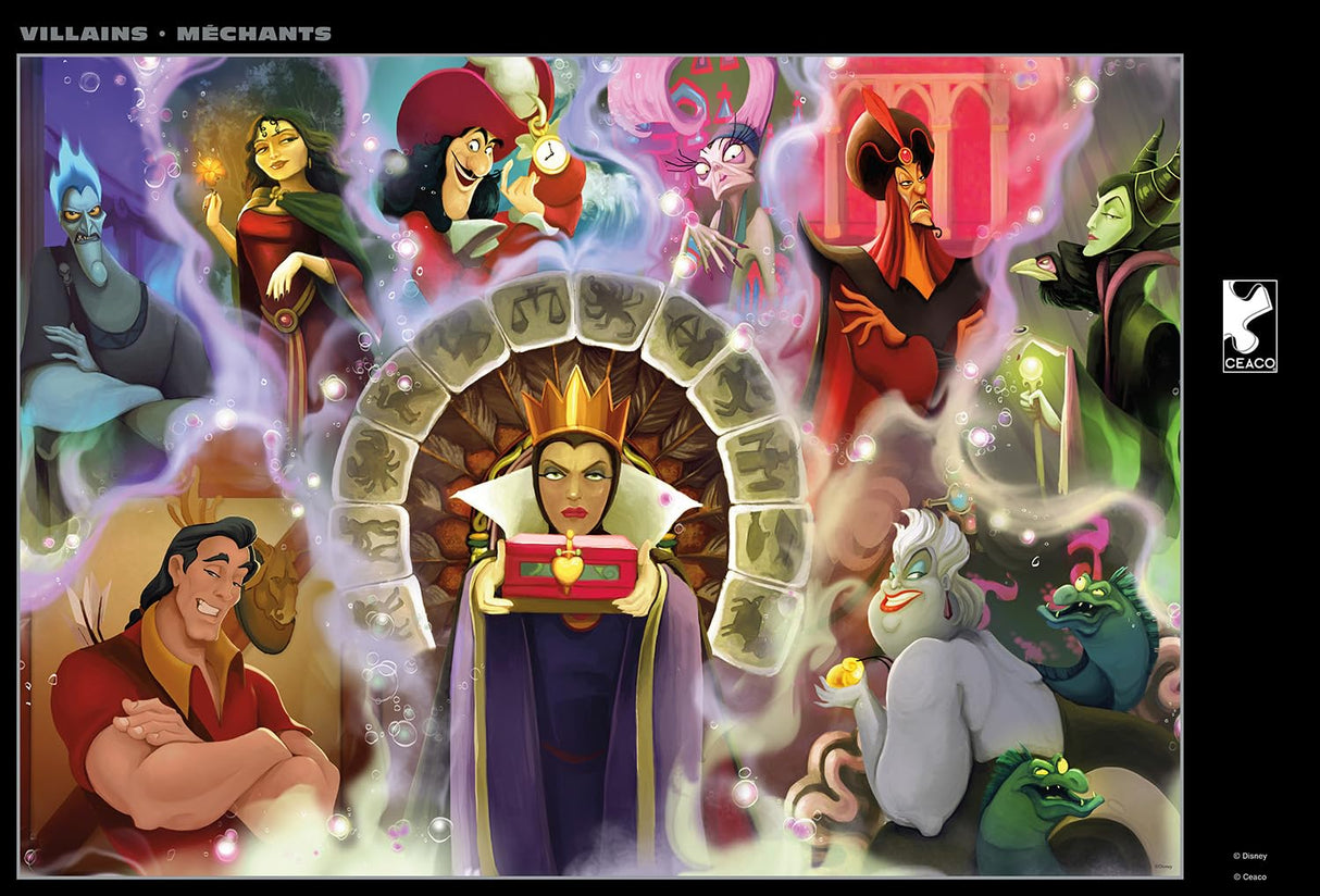 Buffalo Games - Silver Select - Disney - Disney: Villains - 500 Piece Jigsaw Puzzle for Adults -Challenging Puzzle Perfect for Game Nights - Finished Size is 21.25 x 15.00 Ceaco