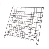 SSWBasics 6-Tier Black Wire Countertop Rack - 22"H x 29½”W x 18"D - Magazine Display Stand - Tabletop Book Display for Comics, Brochures, Cards, and Literature - Sleek, Sturdy, Collapsible Countertop SSWBasics