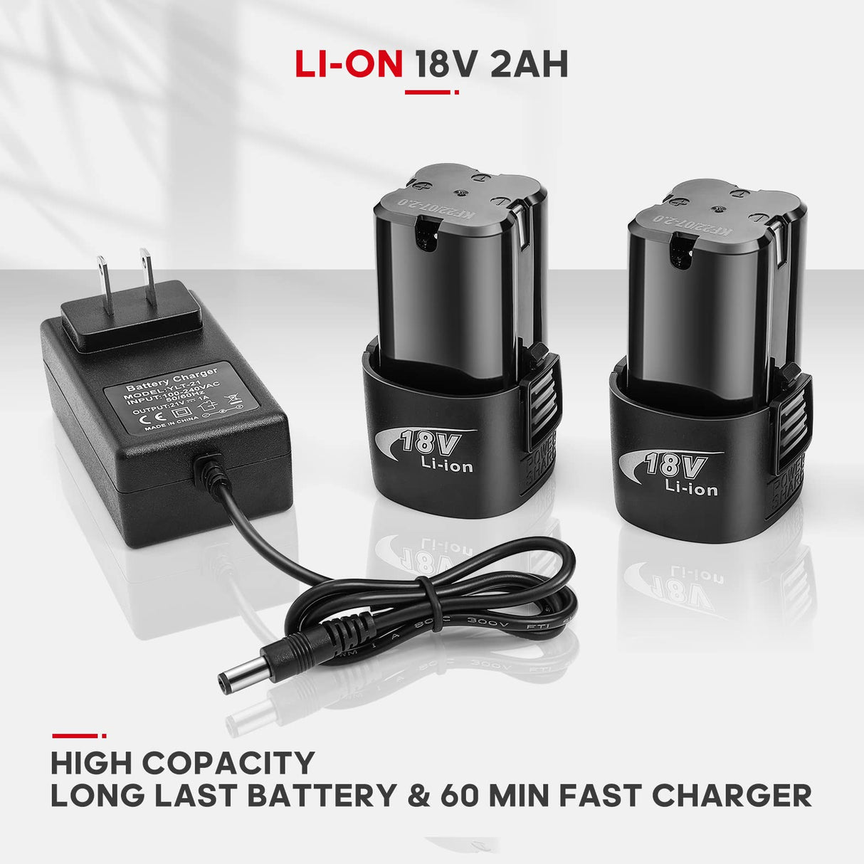 FAHKNS 18V Extended Cordless Ratchet Wrench 3/8 Electric Wrenches Set 45 ft-lbs (60 N.m) 400RPM Power,2 Battery 2.0Ah Lithium-Ion,7 Sockets (10/11/12/13/14/15/17mm) And Charger,Variable Speed Trigger FAHKNS