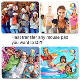 MR.R Sublimation Blanks 9.4''x7.8''x0.12'', White Square Mouse Pad 3mm Thickness for Sublimation Heat Transfer Printing (12 Pieces) MR.R