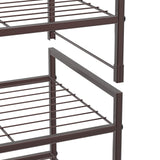 Simple Houseware 3-Tier Stackable Shoes Rack Storage Shelf, Bronze Simple Houseware
