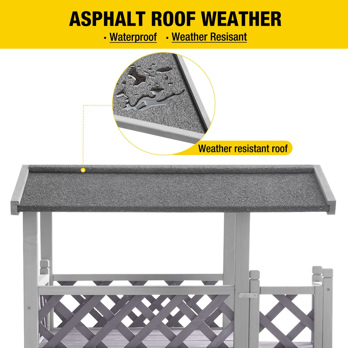 Aivituvin Feral Cat House Outdoor Indoor Kitty Houses with Escape Door for Cats Insulated, Weatherproof Roof Aivituvin