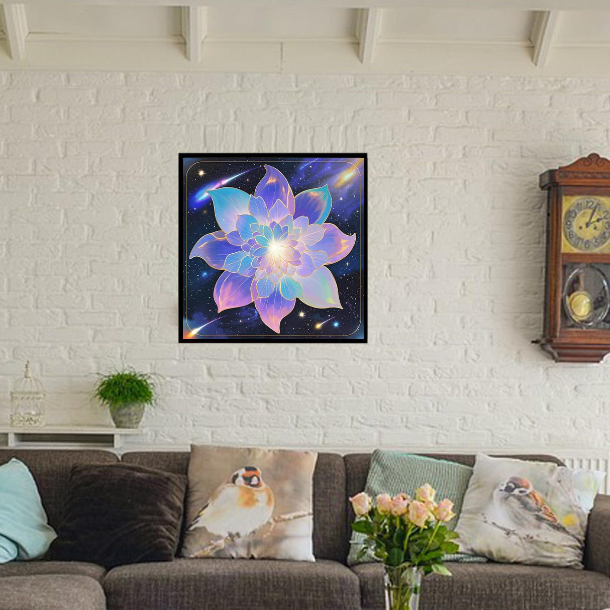 LYCNIGOO Diamond Art Kits for Adults, Mandala Flower 5D Diamond Painting Dots Art Kits for Adults Beginner, DIY Full Round Gem Crystal Art Paint by Diamond for Home Wall Decor, Ideal Gift, 12 X12 in LYCNIGOO