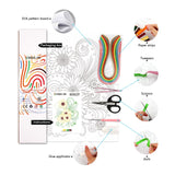 Uniquilling Quilling Paper Quilling Kit for Adults Beginner Handmade for DIY Paper Filigree Painting Kits, 16 * 20in Sunflower, Best Gift for Kids Family Friends, Home Room Wall Art Decor (Basic) Uniquilling