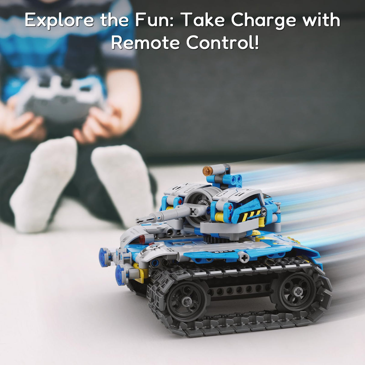 Mibido Robot Building Kit with Remote Control STEM Gifts for Kids Boys Ages 8-14, Technic Coding Robotic Toys for Teen‘s Birthday, Build 5in1 Models with 488 Pieces Mibido