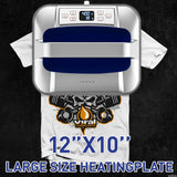 IMREN Heat Press Machine, 12" x 10" Portable Heat Press for T Shirts and Hoodies,Heat Press for Sublimation,Vinyl,Heat Transfer Project, Heat Press Machine with Heat Press Pad - Blue Imren