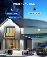 MuliVid 200Ft Permanent Outdoor Lights for House, RGB Halloween House Light Outdoor with Remote APP Control,IP67 Waterproof for Outside Decorations，Eaves Lights for Christmas, Holiday, Party, Daily MuliVid