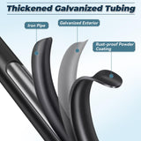 Suvivityse 3 Pieces Outdoor Swivel Chair, Wicker Patio Bistro Set with Rocking Chair, Side Table for Garden Porch Backyard(Beige) Suvivityse