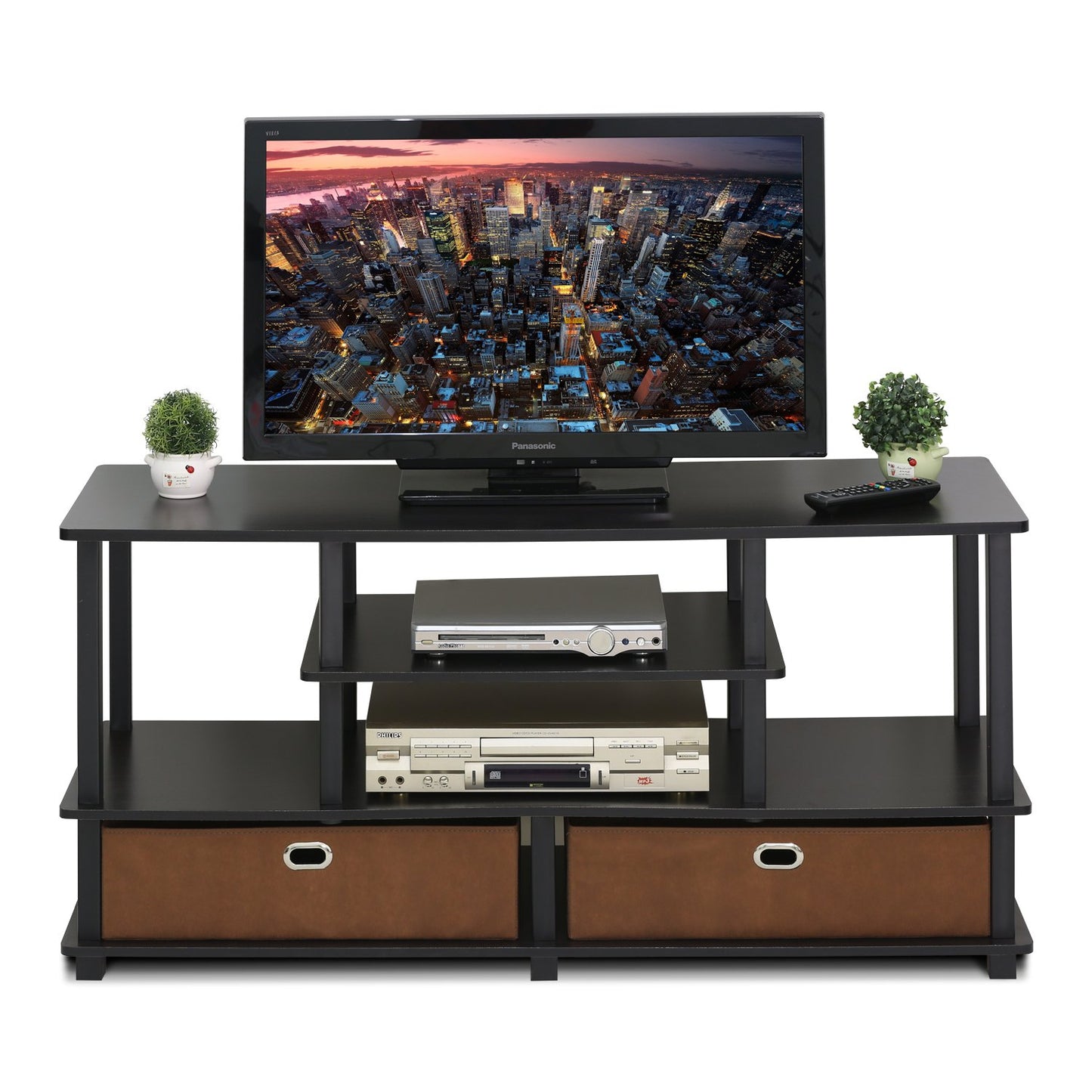 Furinno JAYA TV Stand for up to 50-Inch TV, 55 Inch