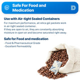 Dry & Dry 20 Gram [14 Packets] Orange Indicating Silica Gel Packets Desiccants - Food Safe Silica Packs, Silica Gel, Silica Packets, Desiccant Packs for Food Storage Dry & Dry