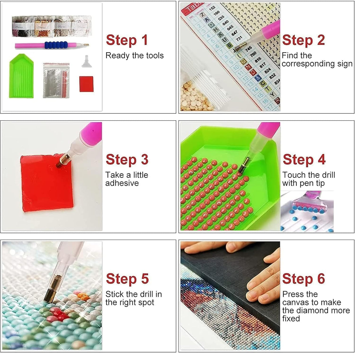 GMETINC Diamond Painting Kits for Adults, Flower DIY 5D Diamond Art Kits Full Drill Diamond Dots Paintings with Diamonds Gem Art and Crafts Home Decor 12x16inch GMETNIC