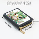 JISHSHAY Diamond Painting Credit Card Holder Owl Diamond Art Credit Card Wallet Animal Gem Art Wallet Animal Gem Painting Coin Purse Owl Mosaic Kits for Adults Billfold Embroidery Kit Billfold JISHSHAY