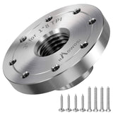 HAowosi 3" Steel Wood Lathe Faceplate,Faceplate for Wood Lathe,Lathe Face Plate Fit for 1" x 8TPI Spindle without Screwchuck HAowosi