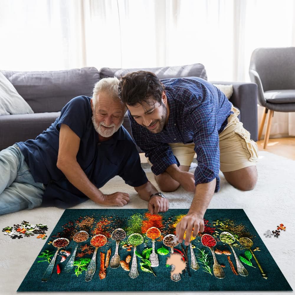 Jigsaw Puzzles for Adults 1000 Piece Puzzle for Adults 1000 Pieces Puzzle 1000 Pieces-World Spices HUADADA