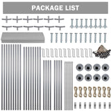 13x20ft Heavy Duty Carport Outdoor Car Canopy UV Resistant Waterproof Party Tent All-Season Portable Garage Gazebo Shelter for Car, Storage Shed (Gray) Wpond