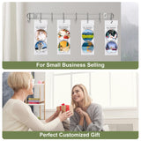 120Pcs Sublimation Blank Car Coasters Packaging for Selling,Include 60Pcs Circular 2.75 in/5mm Blank Sublimation Coasters,30Pcs Car Coasters Display Cards and 30Pcs Hanging Self-Sealing Bags Deobath