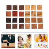 EXCEART Unfinished Wooden Block 24Pcs Wood Finger Ring Blanks Jewelry Making Wood Turning Craft Ornaments EXCEART