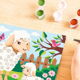 Ravensburger CreArt Sheep and Lamb Paint by Numbers Kit for Kids - 23723 - Painting Arts and Crafts for Ages 9 and Up Ravensburger
