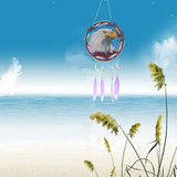 VVBAOZI DIY Eagle Diamond Art Wind Chimes for Window Hanging Double Sided Crystal Rhinestones Wind Chimes Diamond Painting Dream Catchers for Adults VVBAOZI