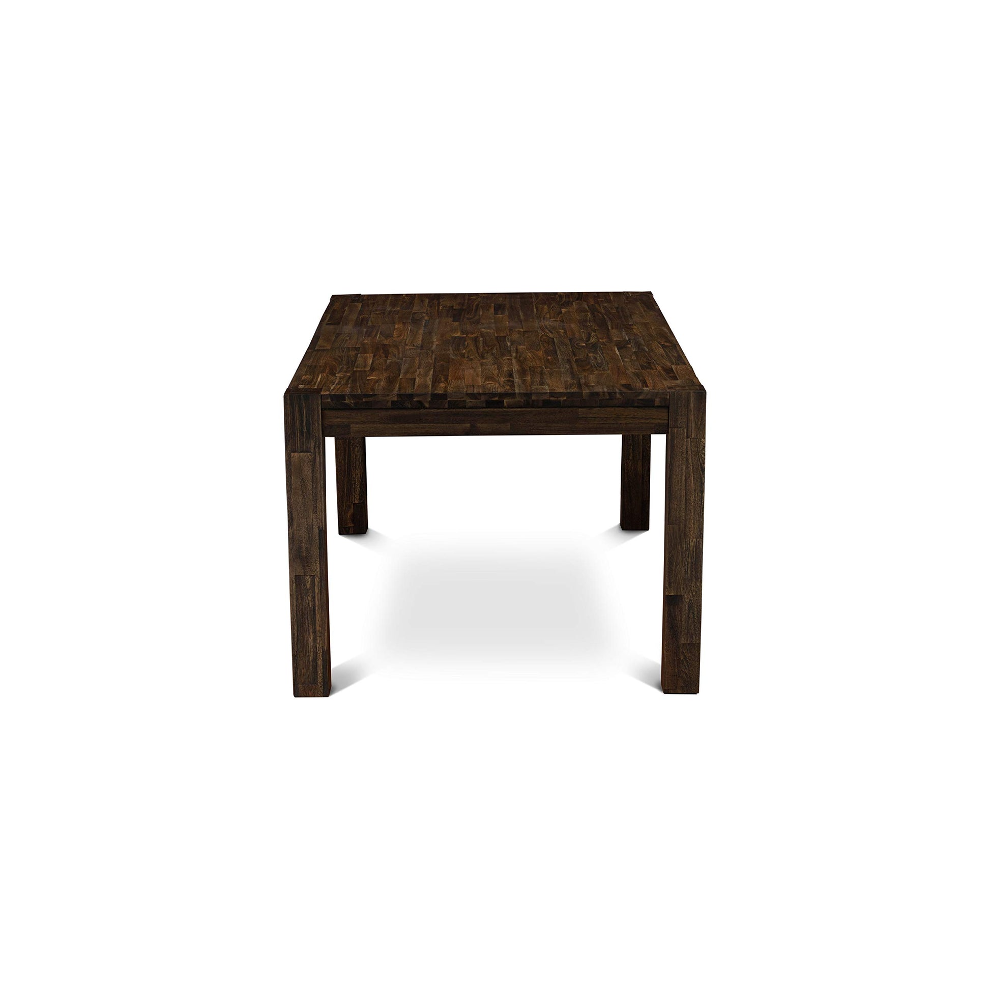 East West Furniture LM7-07-T Lismore Modern Dining Rectangle Rustic Farmhouse Table, 40x72 Inch, Jacobean - WoodArtSupply