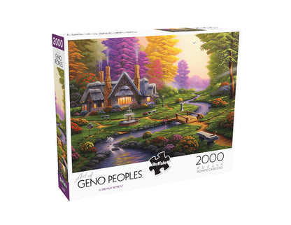 Buffalo Games - Geno Peoples - A Dreamy Retreat - 2000 Piece Jigsaw Puzzle for Adults Challenging Puzzle Perfect for Game Nights - 2000 Piece Finished Size is 38.50 x 26.50 - WoodArtSupply