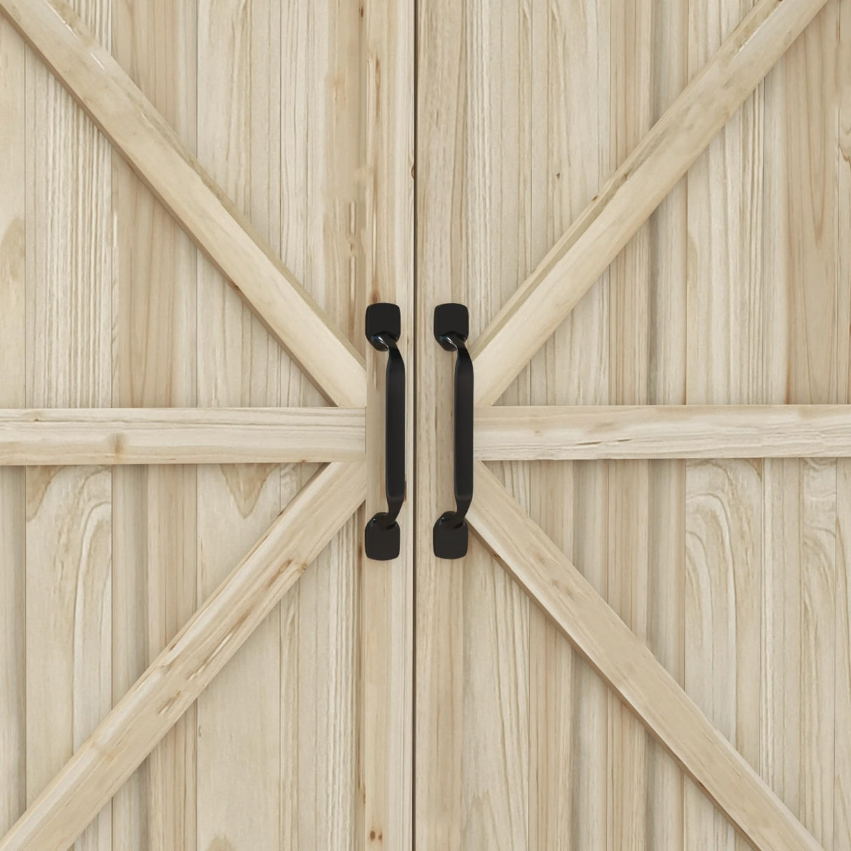 Outsunny Potting Bench, Outdoor Wooden Potting Table with Storage Cabinet with 2 Shelves, Garden Work Bench with Galvanized Plated Tabletop for Backyard, Balcony, Natural Outsunny