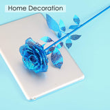 Piececool 3D Metal Puzzles Rose Flower Model Kits, Artificial Fake Flowers Metal Building Blocks DIY 3D Puzzle for Adults, for Father Mothers Valentines Day, 15Pcs Piececool