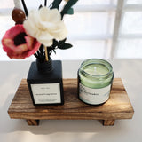 Wood Riser for Decor, 8.66X3.54in Wood Pedestal Stand, Small Wooden Riser for Bathroom, Wood Riser for Kitchen Counter Missraza