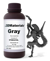 SuperFast 3D Printer Resin Water Washable, 0.6 sec 50um Printing, Made in Korea by 3DMaterials (1000g, Dark Grey) 3DMaterials