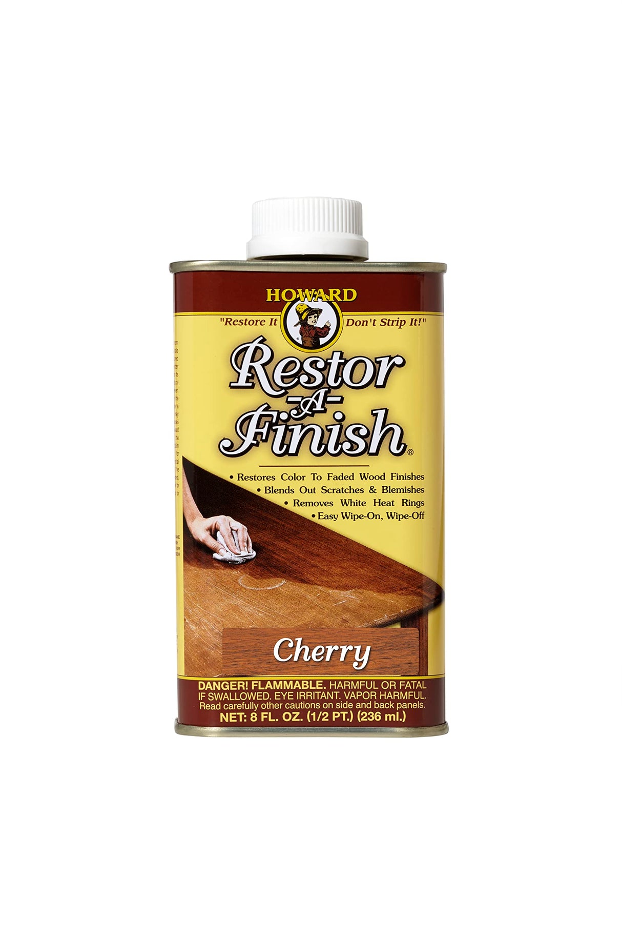 HOWARD RF8 Products Restor-A-Finish, 8 oz, Cherry, 8 Fluid Ounces Howard Products
