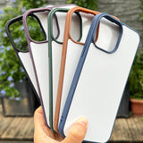 JUSTRY 5 Sets Sublimation Blanks Phone Case Bulk Covers Compatible with Apple iPhone 15 Pro Max,6.7-Inch, 2 in 1 2D DIY Clear Case Soft Rubber Cover+Inserts Matte,Easy to Sublimate Customized Sub JUSTRY